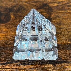 Vintage Waterford Crystal Pyramid Paperweight